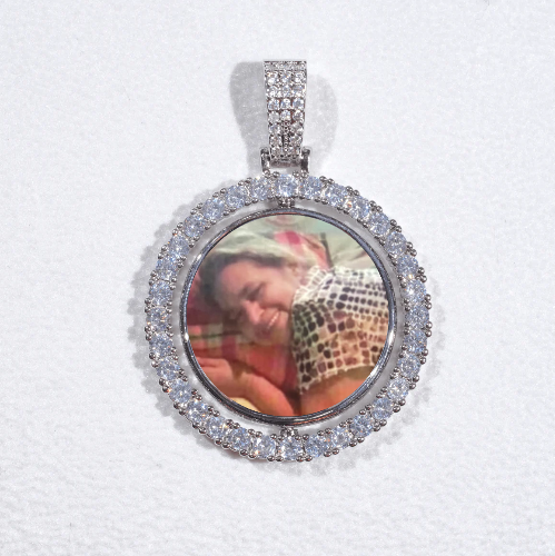 3D Spinning 2-Faced Custom Picture Pendant