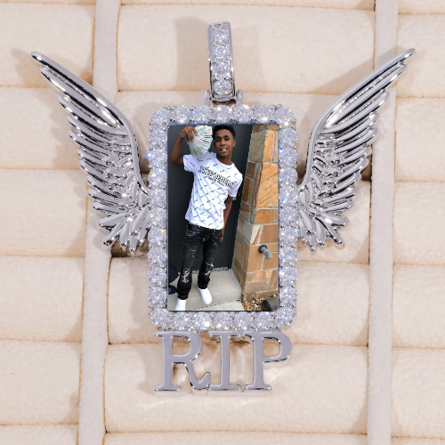 RIP WING 3D CUSTOM PICTURE PENDANT