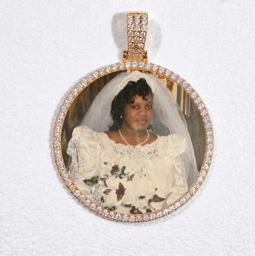 MEDIUM 3D CIRCLE CUSTOM PICTURE PENDANT