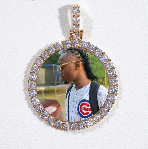 3D CIRCLE CUSTOM PICTURE PENDANT SMALL SIZE