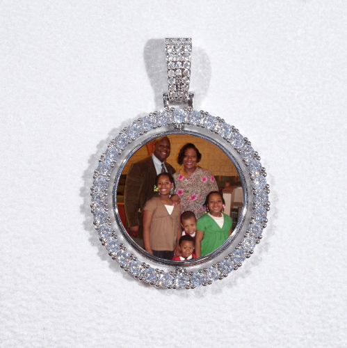 3D Spinning 2-Faced Custom Picture Pendant