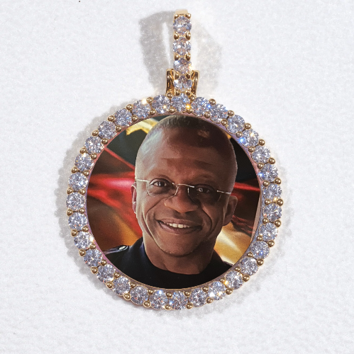 3D CIRCLE CUSTOM PICTURE PENDANT SMALL SIZE