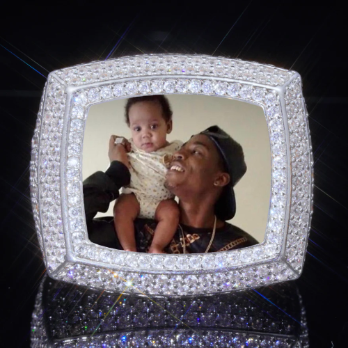 3D CUSTOM PICTURE ICED RING
