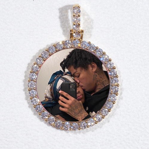 3D CIRCLE CUSTOM PICTURE PENDANT SMALL SIZE