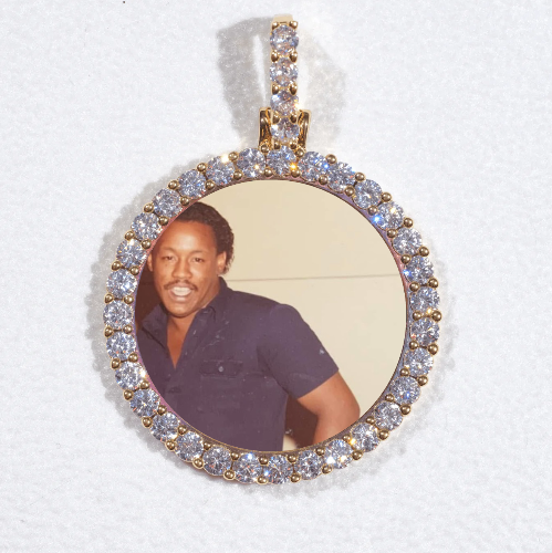 3D CIRCLE CUSTOM PICTURE PENDANT SMALL SIZE