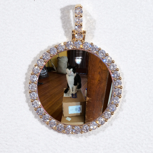 3D CIRCLE CUSTOM PICTURE PENDANT SMALL SIZE