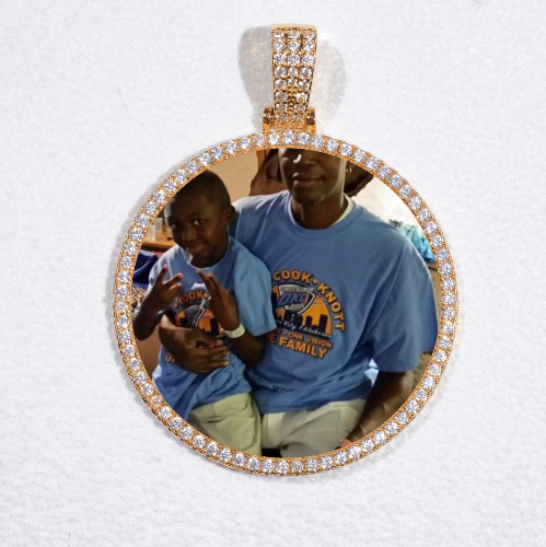MEDIUM 3D CIRCLE CUSTOM PICTURE PENDANT