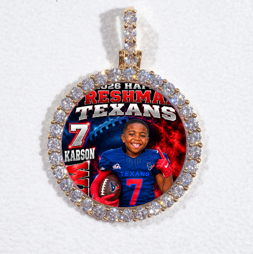 3D CIRCLE CUSTOM PICTURE PENDANT SMALL SIZE