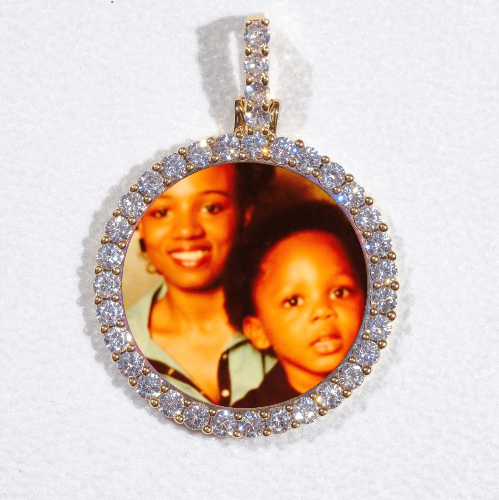 3D CIRCLE CUSTOM PICTURE PENDANT SMALL SIZE