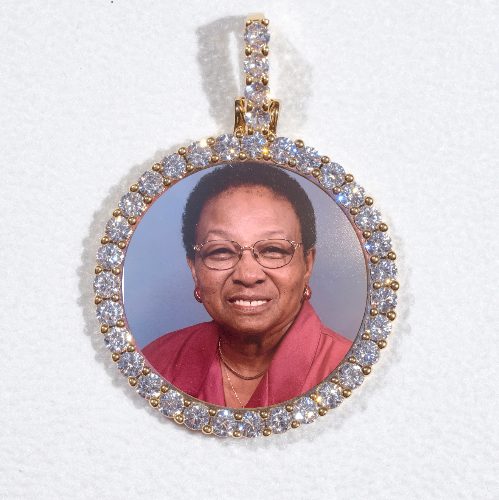 3D CIRCLE CUSTOM PICTURE PENDANT SMALL SIZE
