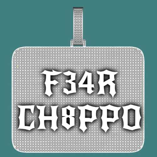 CUSTOM LETTER NECKLACE 3D BIG SQUARE