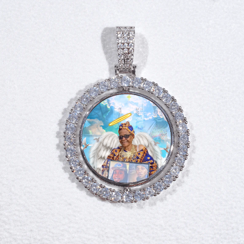 3D Spinning 2-Faced Custom Picture Pendant