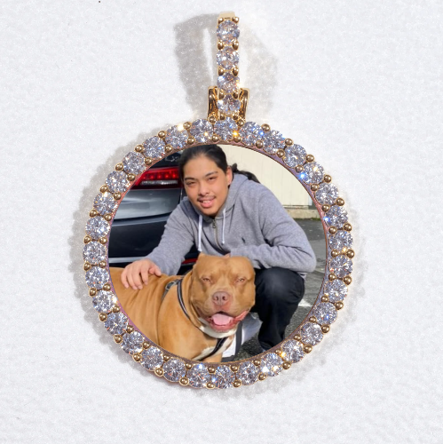 3D CIRCLE CUSTOM PICTURE PENDANT SMALL SIZE