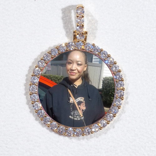 3D CIRCLE CUSTOM PICTURE PENDANT SMALL SIZE