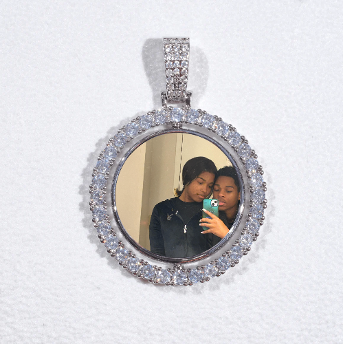 3D Spinning 2-Faced Custom Picture Pendant