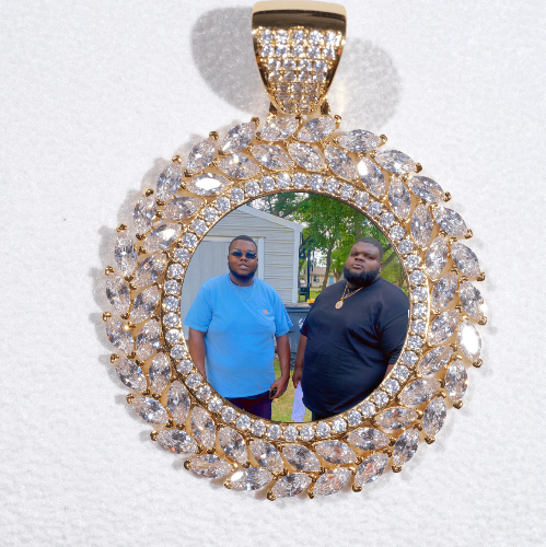 Large 3D Wheat Ear Custom Picture Pendant