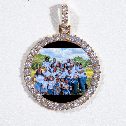 3D CIRCLE CUSTOM PICTURE PENDANT SMALL SIZE