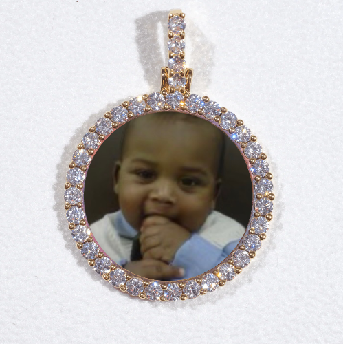 3D CIRCLE CUSTOM PICTURE PENDANT SMALL SIZE