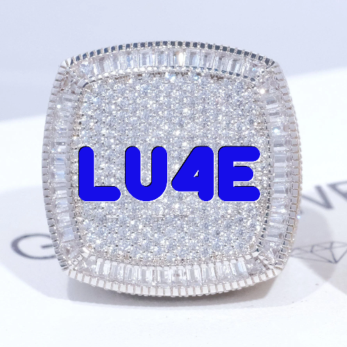 CUSTOM LETTER 3D ICED RING