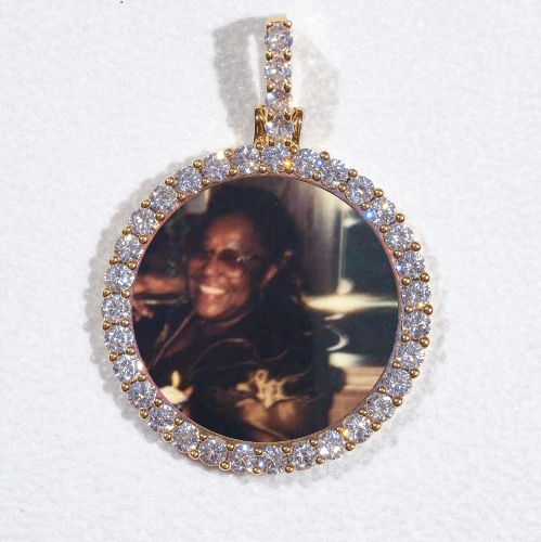 3D CIRCLE CUSTOM PICTURE PENDANT SMALL SIZE