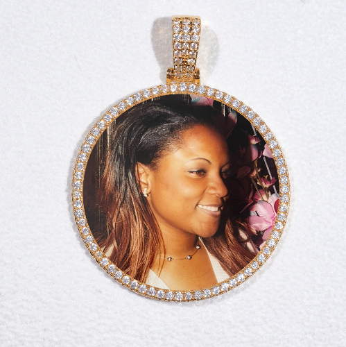 MEDIUM 3D CIRCLE CUSTOM PICTURE PENDANT