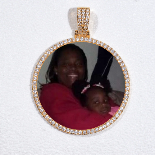 MEDIUM 3D CIRCLE CUSTOM PICTURE PENDANT