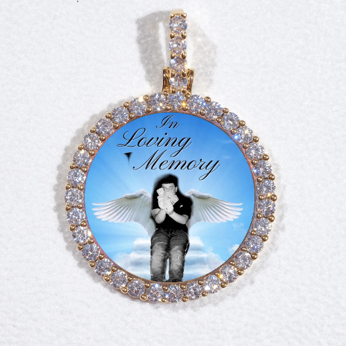 3D CIRCLE CUSTOM PICTURE PENDANT SMALL SIZE