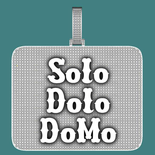 CUSTOM LETTER NECKLACE 3D BIG SQUARE