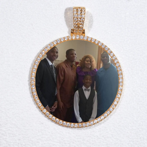 MEDIUM 3D CIRCLE CUSTOM PICTURE PENDANT