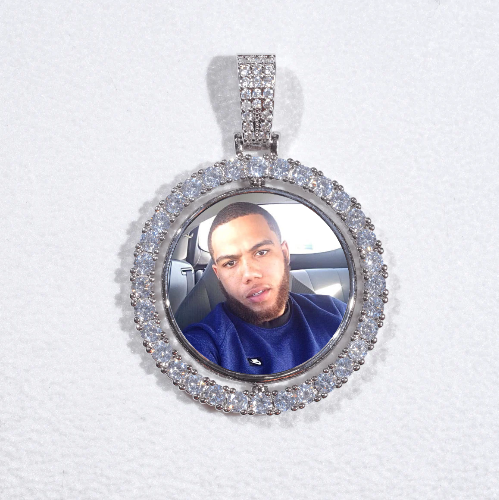 3D Spinning 2-Faced Custom Picture Pendant