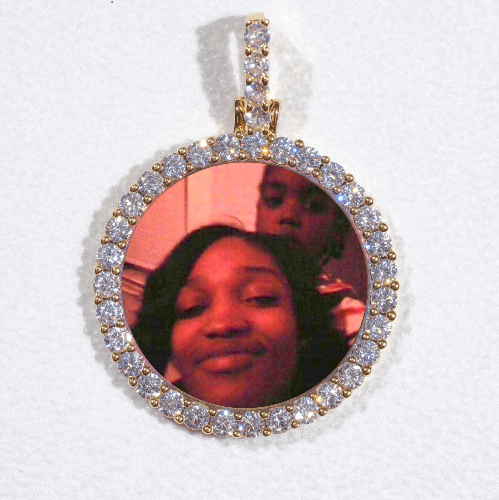 3D CIRCLE CUSTOM PICTURE PENDANT SMALL SIZE