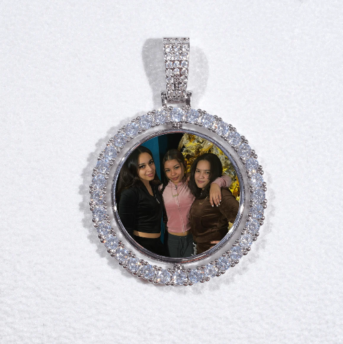 3D Spinning 2-Faced Custom Picture Pendant