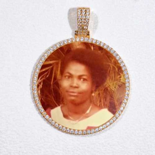 MEDIUM 3D CIRCLE CUSTOM PICTURE PENDANT