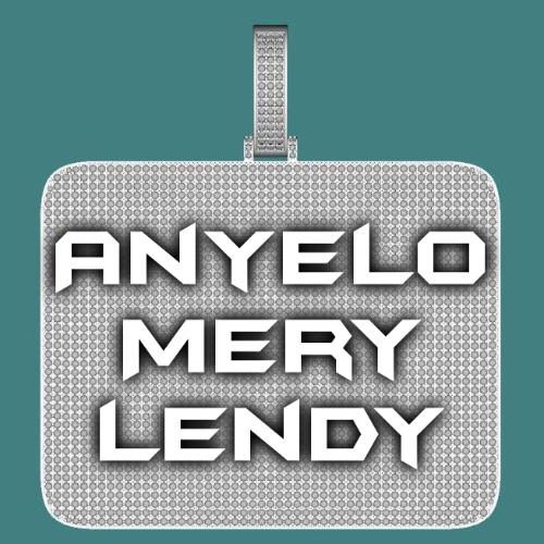 CUSTOM LETTER NECKLACE 3D BIG SQUARE