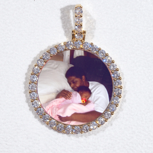 3D CIRCLE CUSTOM PICTURE PENDANT SMALL SIZE