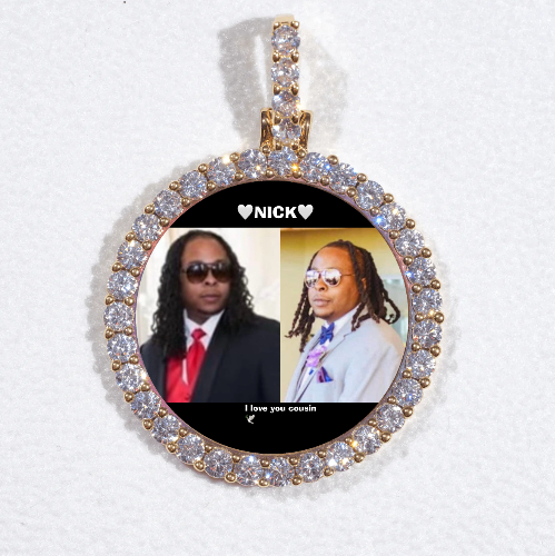 3D CIRCLE CUSTOM PICTURE PENDANT SMALL SIZE