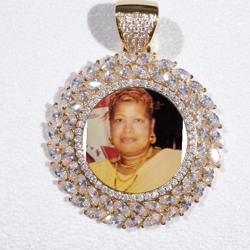 Large 3D Wheat Ear Custom Picture Pendant
