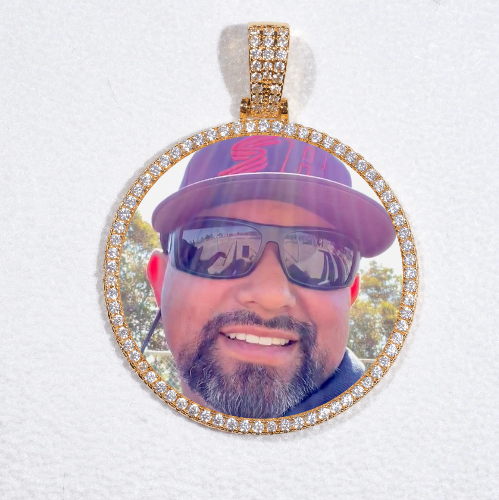 MEDIUM 3D CIRCLE CUSTOM PICTURE PENDANT