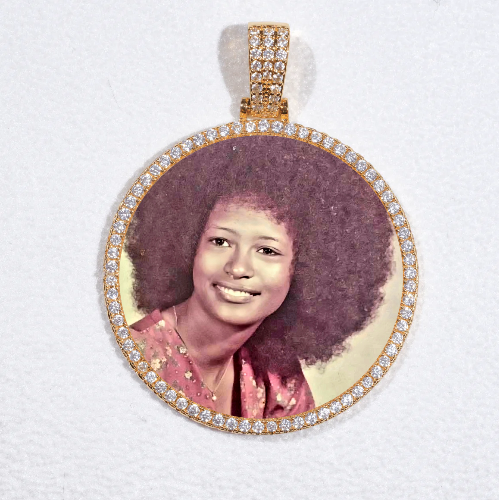 MEDIUM 3D CIRCLE CUSTOM PICTURE PENDANT