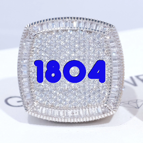 CUSTOM LETTER 3D ICED RING