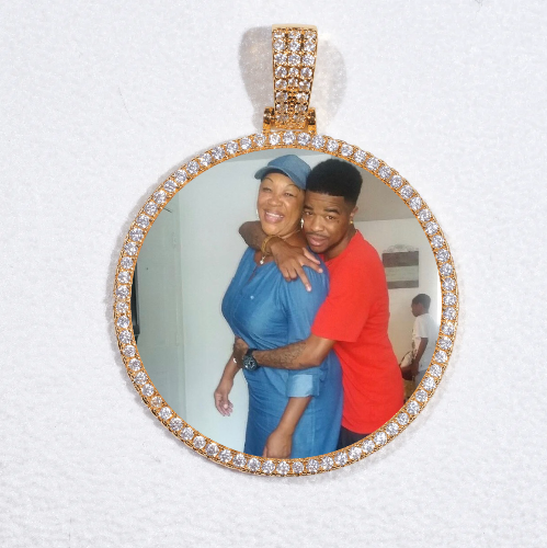 MEDIUM 3D CIRCLE CUSTOM PICTURE PENDANT
