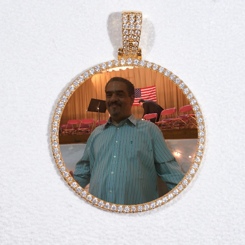 MEDIUM 3D CIRCLE CUSTOM PICTURE PENDANT