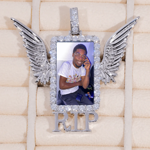 RIP WING 3D CUSTOM PICTURE PENDANT