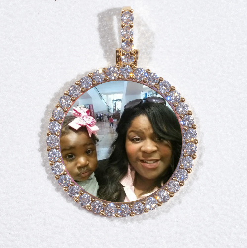 3D CIRCLE CUSTOM PICTURE PENDANT SMALL SIZE