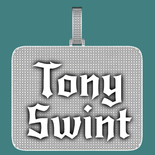 CUSTOM LETTER NECKLACE 3D BIG SQUARE