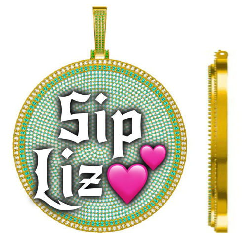 CUSTOM LETTER NECKLACE 3D BIG DISC