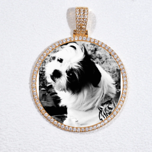 MEDIUM 3D CIRCLE CUSTOM PICTURE PENDANT