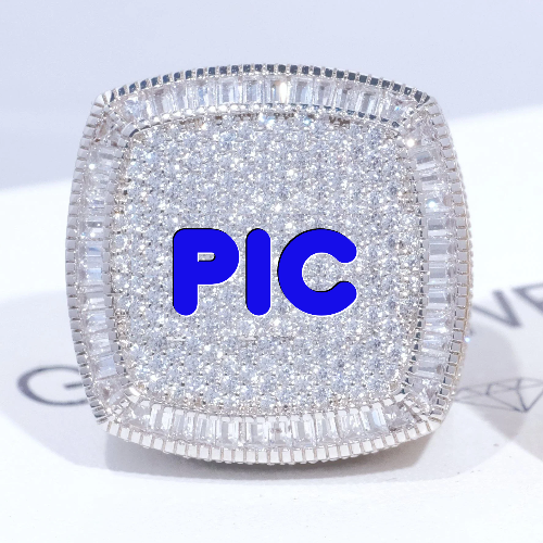 CUSTOM LETTER 3D ICED RING