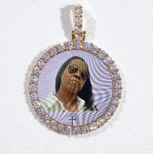 3D CIRCLE CUSTOM PICTURE PENDANT SMALL SIZE