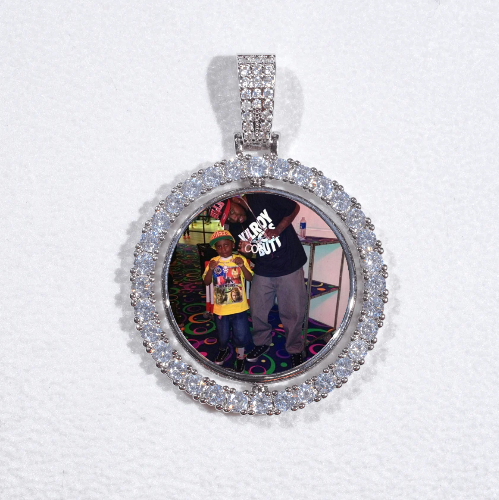 3D Spinning 2-Faced Custom Picture Pendant